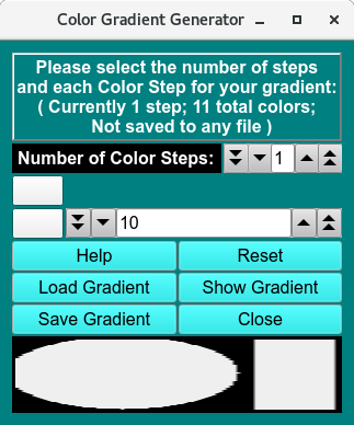 Color Gradient Generator Window